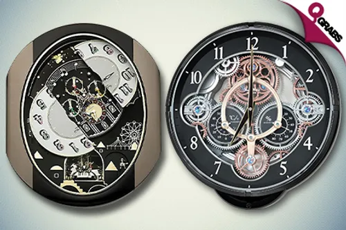 For QR899 Pass Time Musically with RHYTHM Motion Clocks That Play Hourly Tunes! (Up to QR1299 Value)